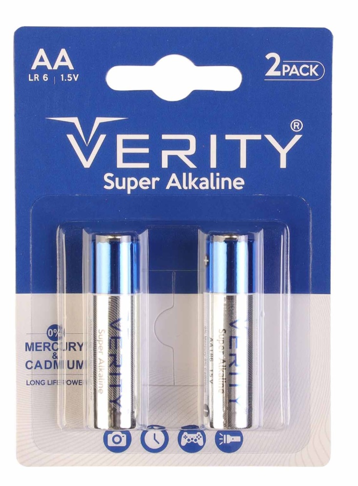 باتری قلمی وریتی سوپر آلکالاین مدل Super Alkaline بسته ۲ عددی