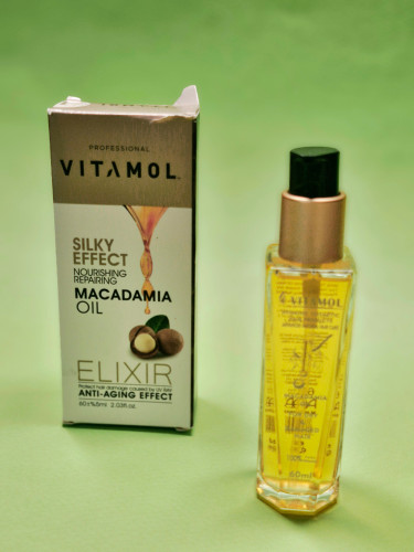 روغن آرژان و ماکادمیا ویتامول (Vitamole) حجم ۶۰ میل | تقویتکننده و درخشانکننده مو و پوست