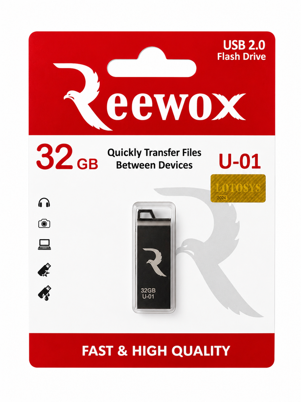 فلش مموری Reewox مدل U-01 ظرفیت 32 گیگابایت USB 2.0