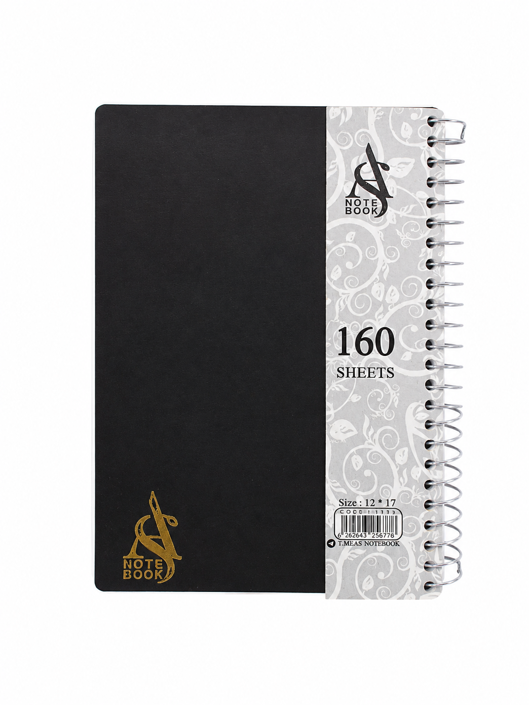 دفترچه سیمی ۱۶۰ برگ T.Meas مدل Note Book سایز ۱۲×۱۷ سانتیمتر