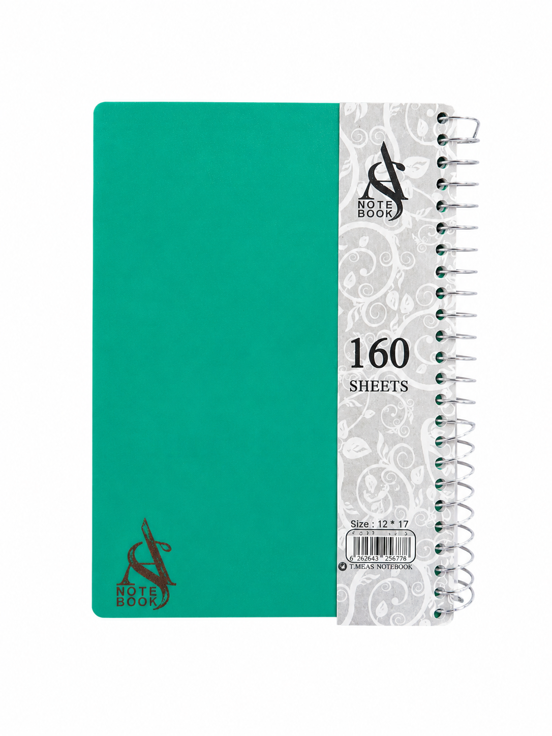 دفترچه سیمی ۱۶۰ برگ T.Meas مدل Note Book سایز ۱۲×۱۷ سانتیمتر