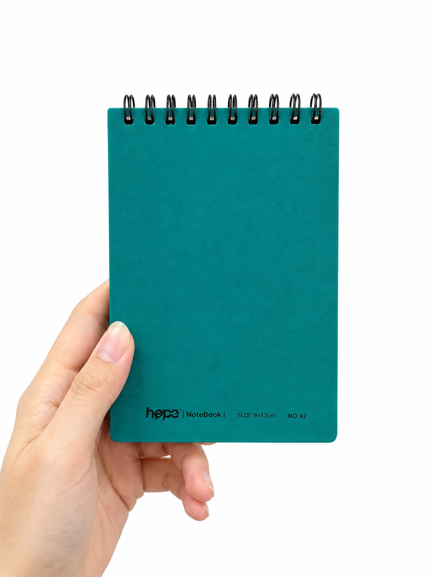 دفترچه سیمی جیبی Hope مدل NoteBook کد 42 سایز 9×13 سانتیمتر