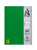 دفتر سیمی A مدل Note Book کد 4601، 60 برگ سایز 23.2×16.5 سانتیمتر