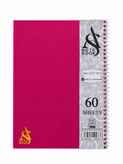 دفتر سیمی A مدل Note Book کد 4601، 60 برگ سایز 23.2×16.5 سانتیمتر