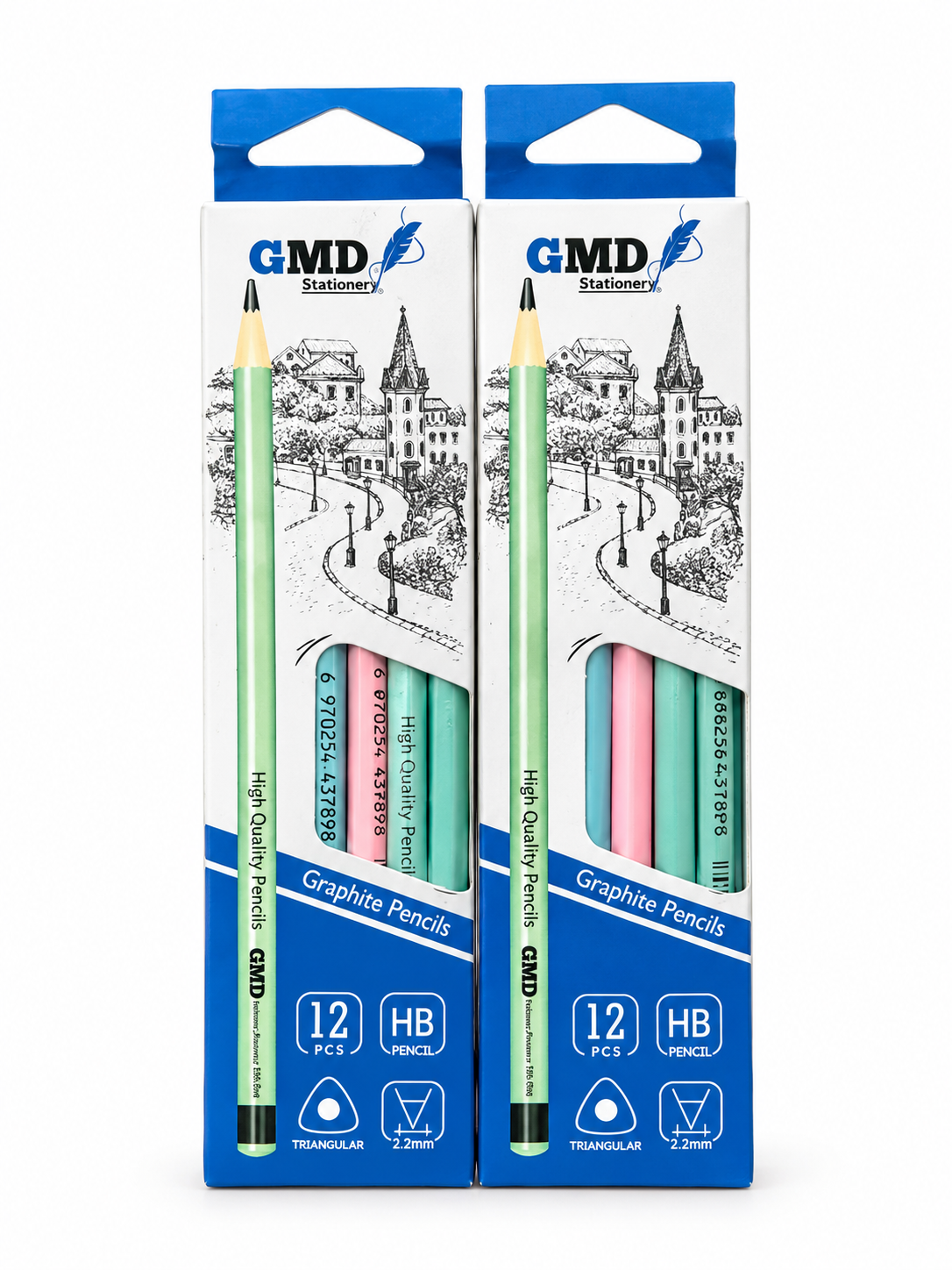 مداد مشکی GMD Stationery مدل Graphite بسته ۱۲ عددی