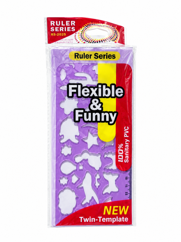 شابلون دوقلو ژلهای Ruler Series مدل Flexible & Funny